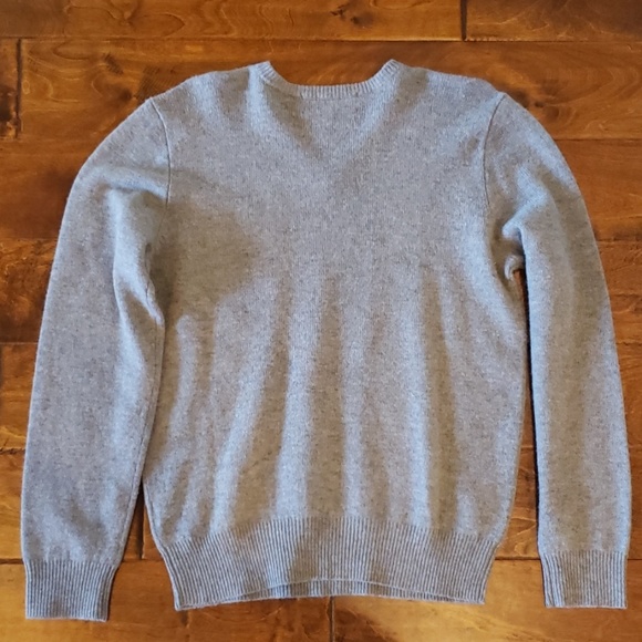 Grey Polo Wool Pullover Sweater - Picture 3 of 3